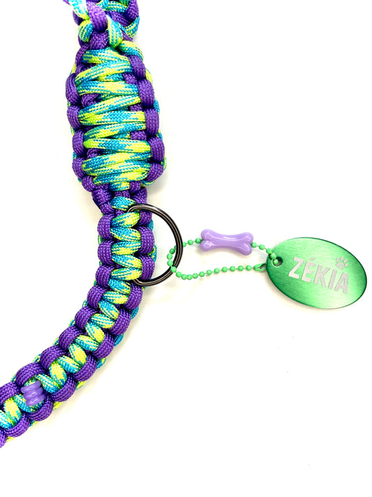 Laisse pour chien en paracorde faite main à Marseille - Zékia accessoires artisanaux