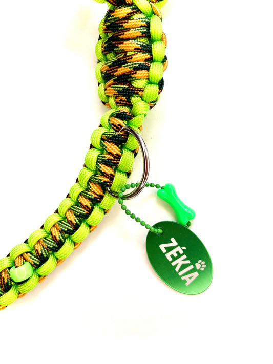 Laisse pour chien en paracorde faite main à Marseille - Zékia accessoires artisanaux