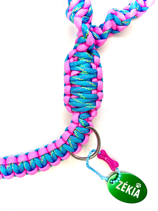 Laisse pour chien en paracorde faite main à Marseille - Zékia accessoires artisanaux