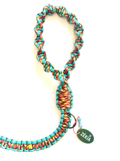 Laisse pour chien en paracorde faite main à Marseille - Zékia accessoires artisanaux