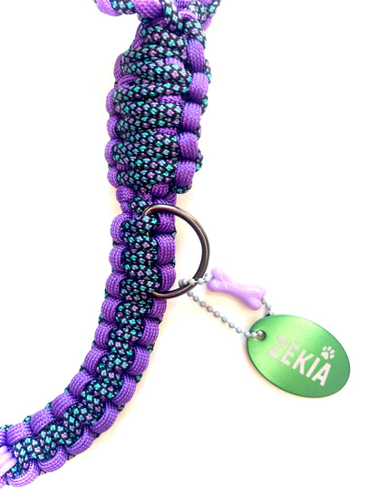 Laisse pour chien en paracorde faite main à Marseille - Zékia accessoires artisanaux