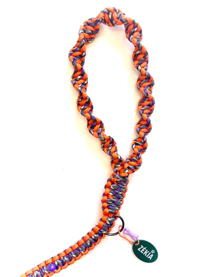 Laisse pour chien en paracorde faite main à Marseille - Zékia accessoires artisanaux