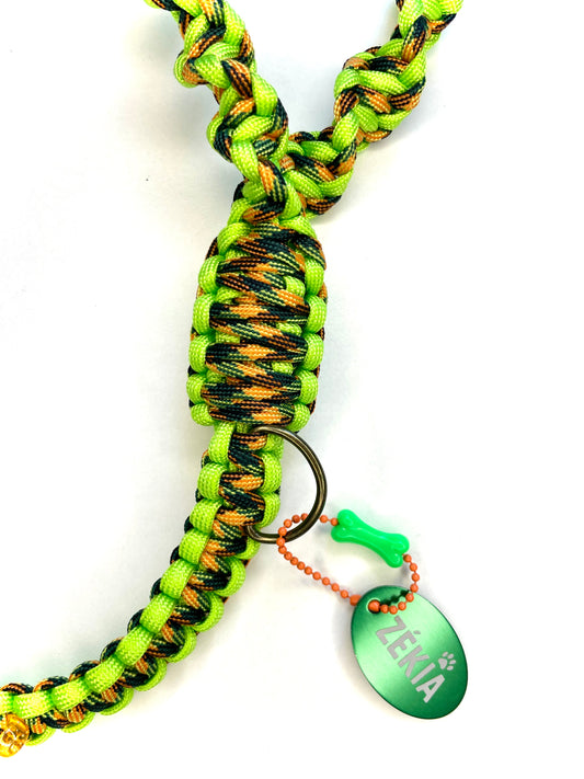 Laisse pour chien en paracorde faite main à Marseille - Zékia accessoires artisanaux