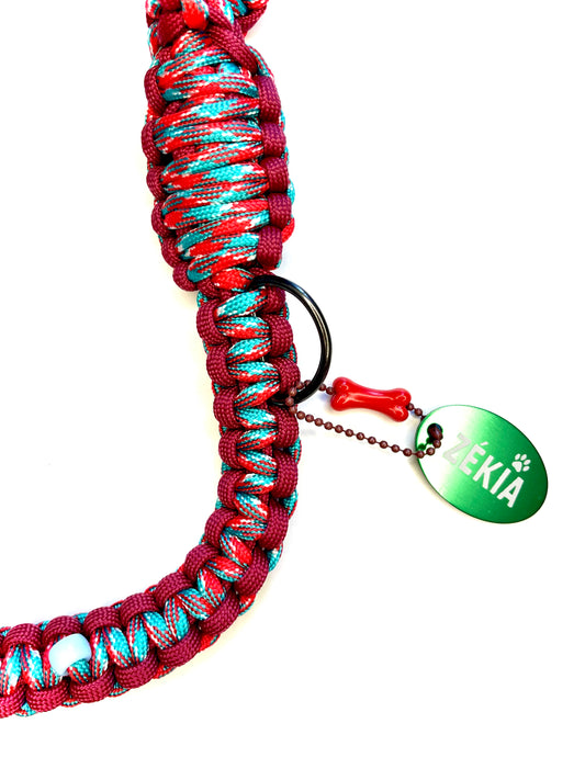 Laisse pour chien en paracorde faite main à Marseille - Zékia accessoires artisanaux