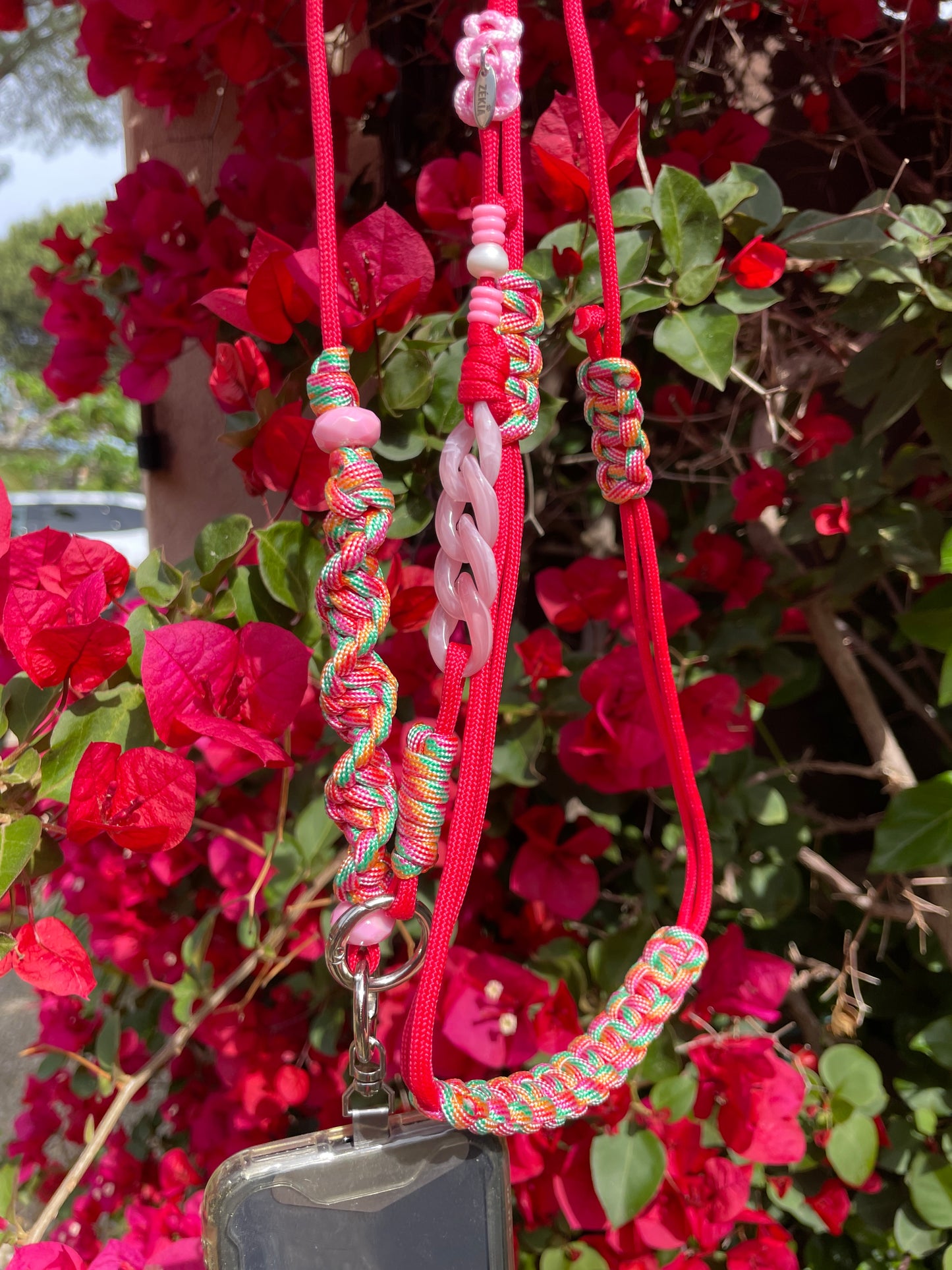 Cordon de téléphone - Coquelicot