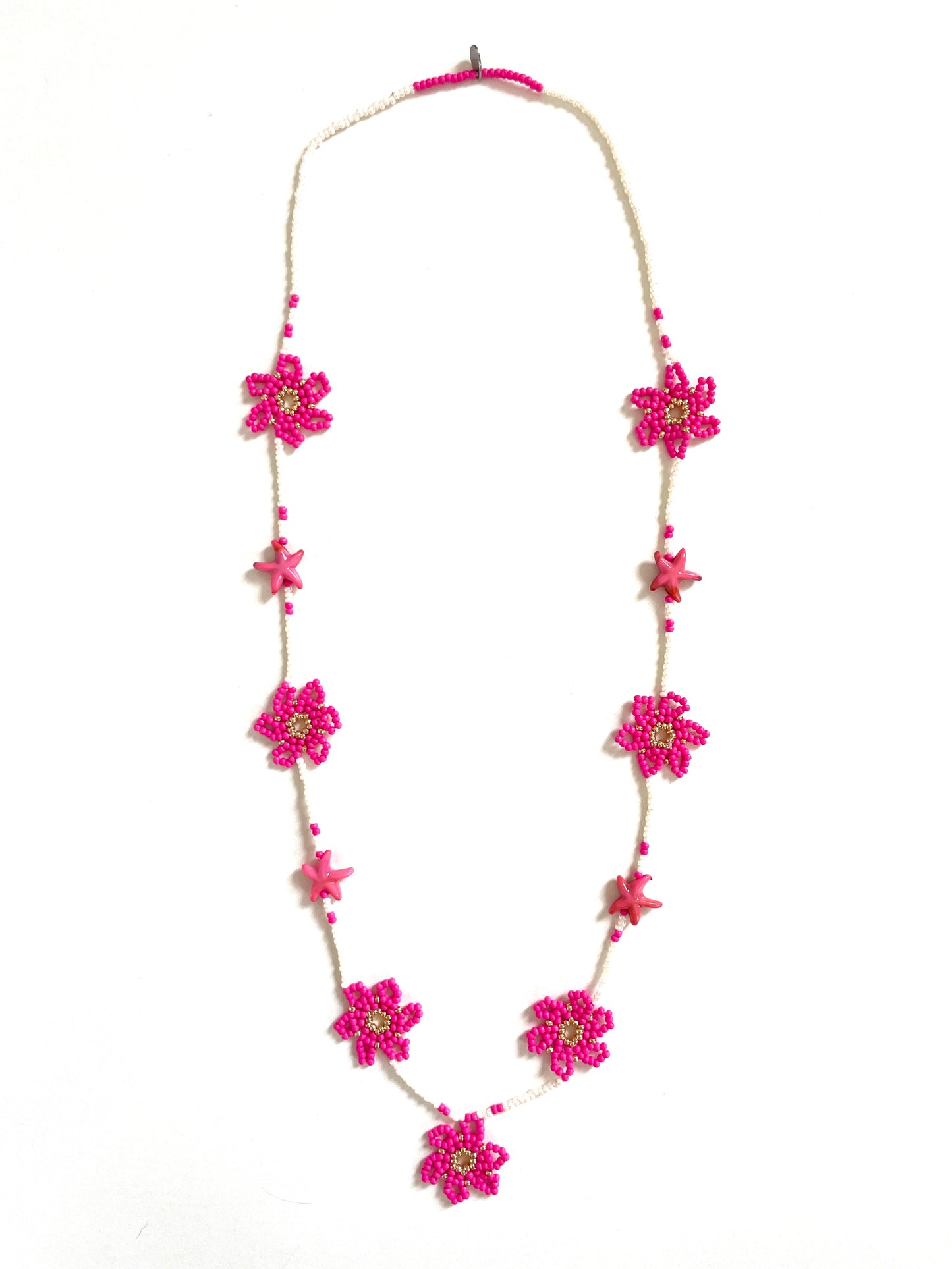 Collier perles - Le temps des fleurs | Rose