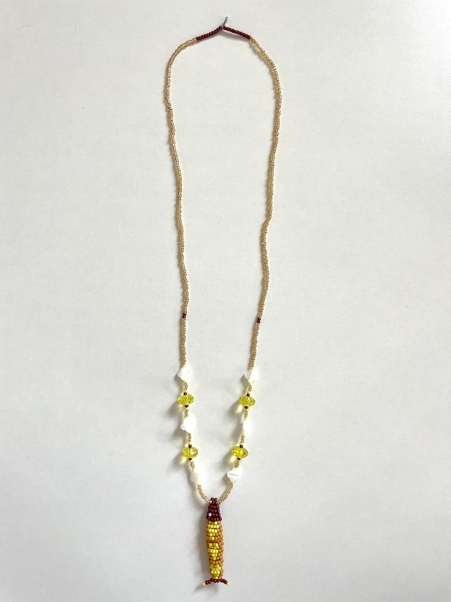 Collier perles - Bande de sardines | Doré soleil