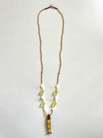 Collier perles - Bande de sardines | Doré soleil