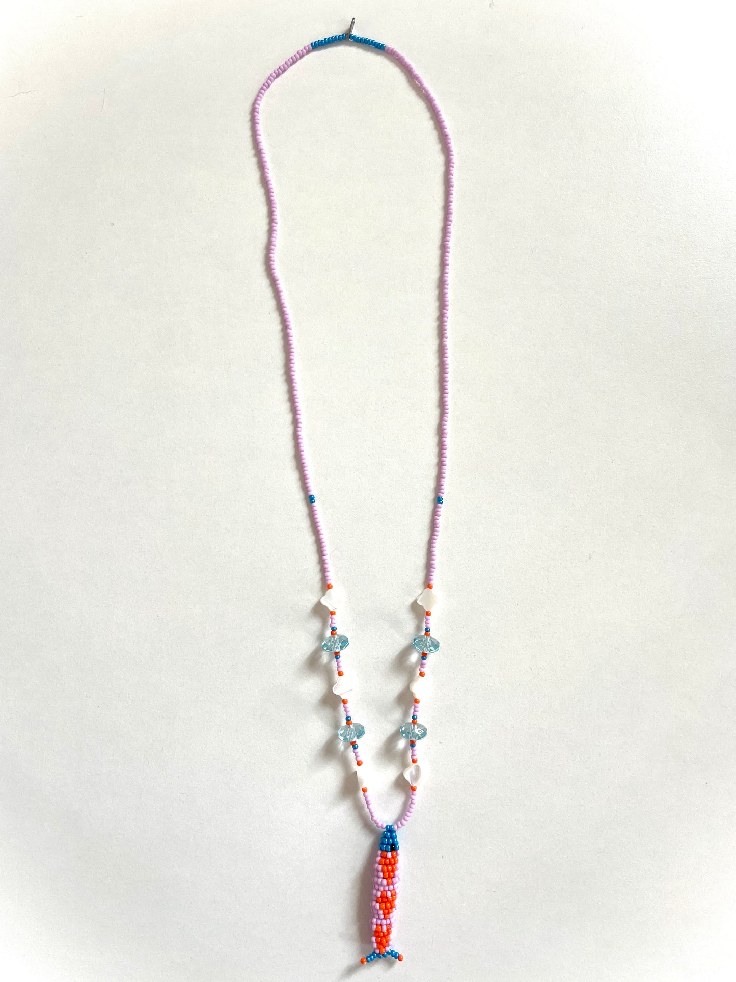 Collier perles - Bande de sardines | Lilas