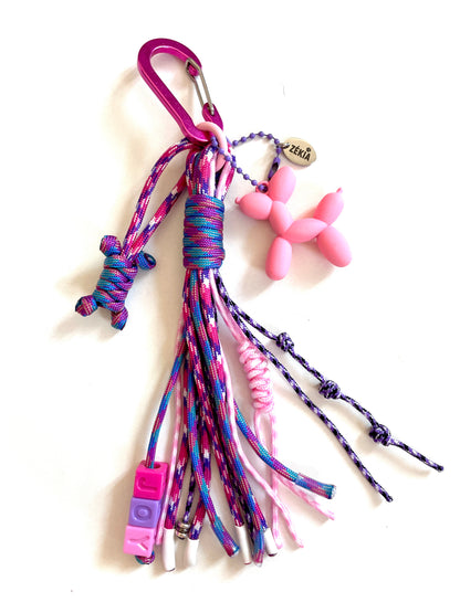 Charms en paracorde " JOY " | Rose