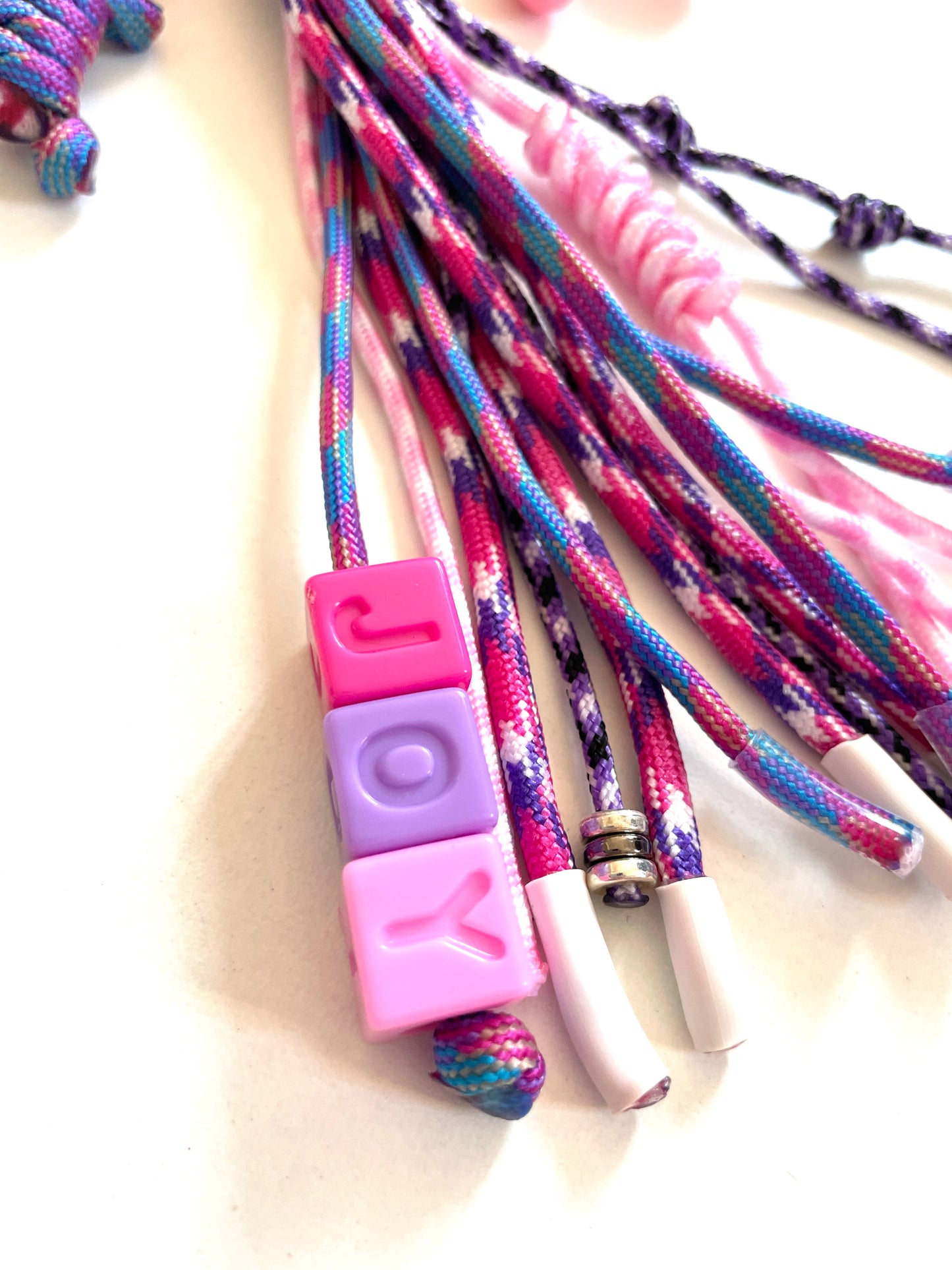 Charms en paracorde " JOY " | Rose