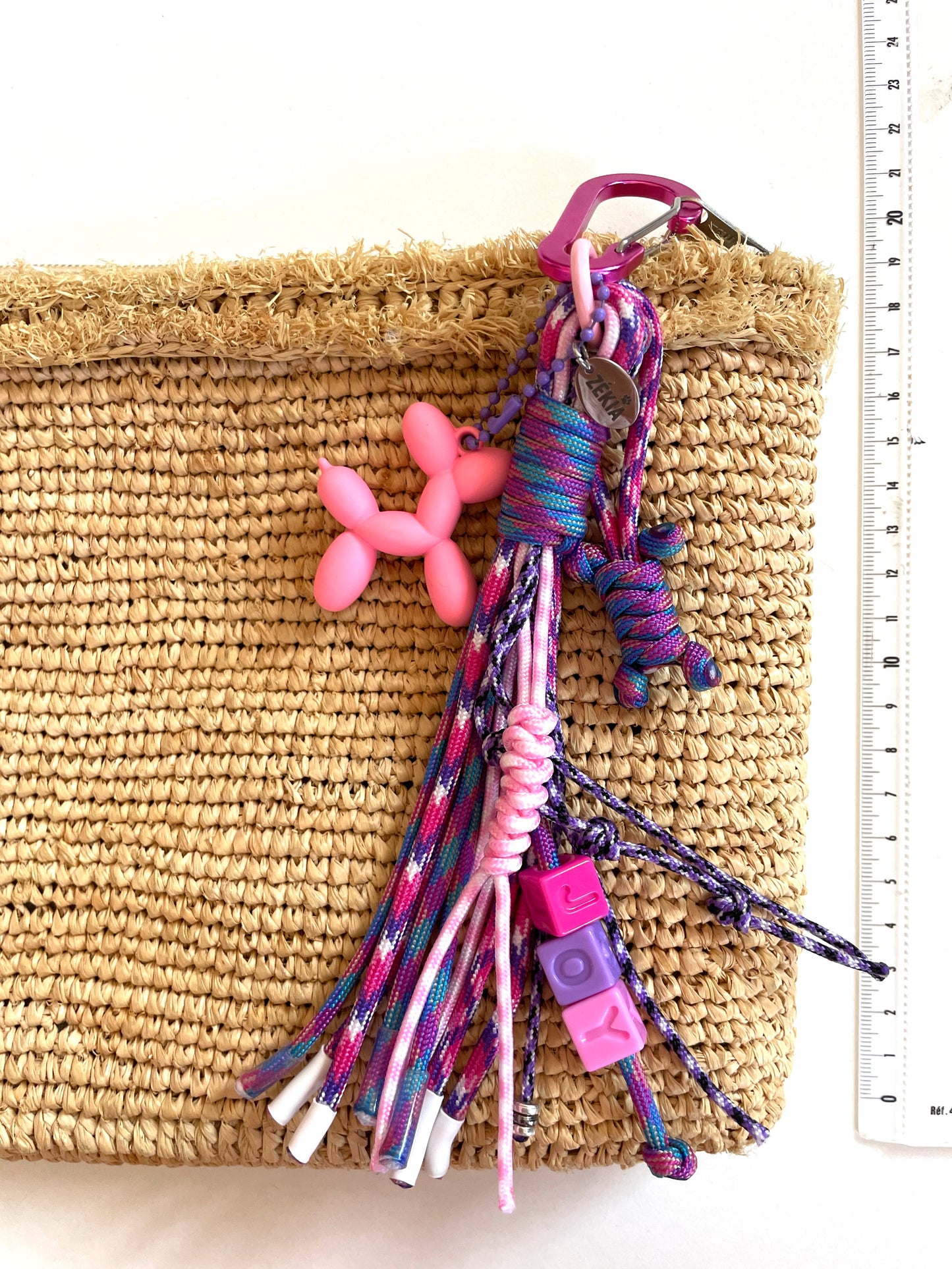 Charms en paracorde " JOY " | Rose