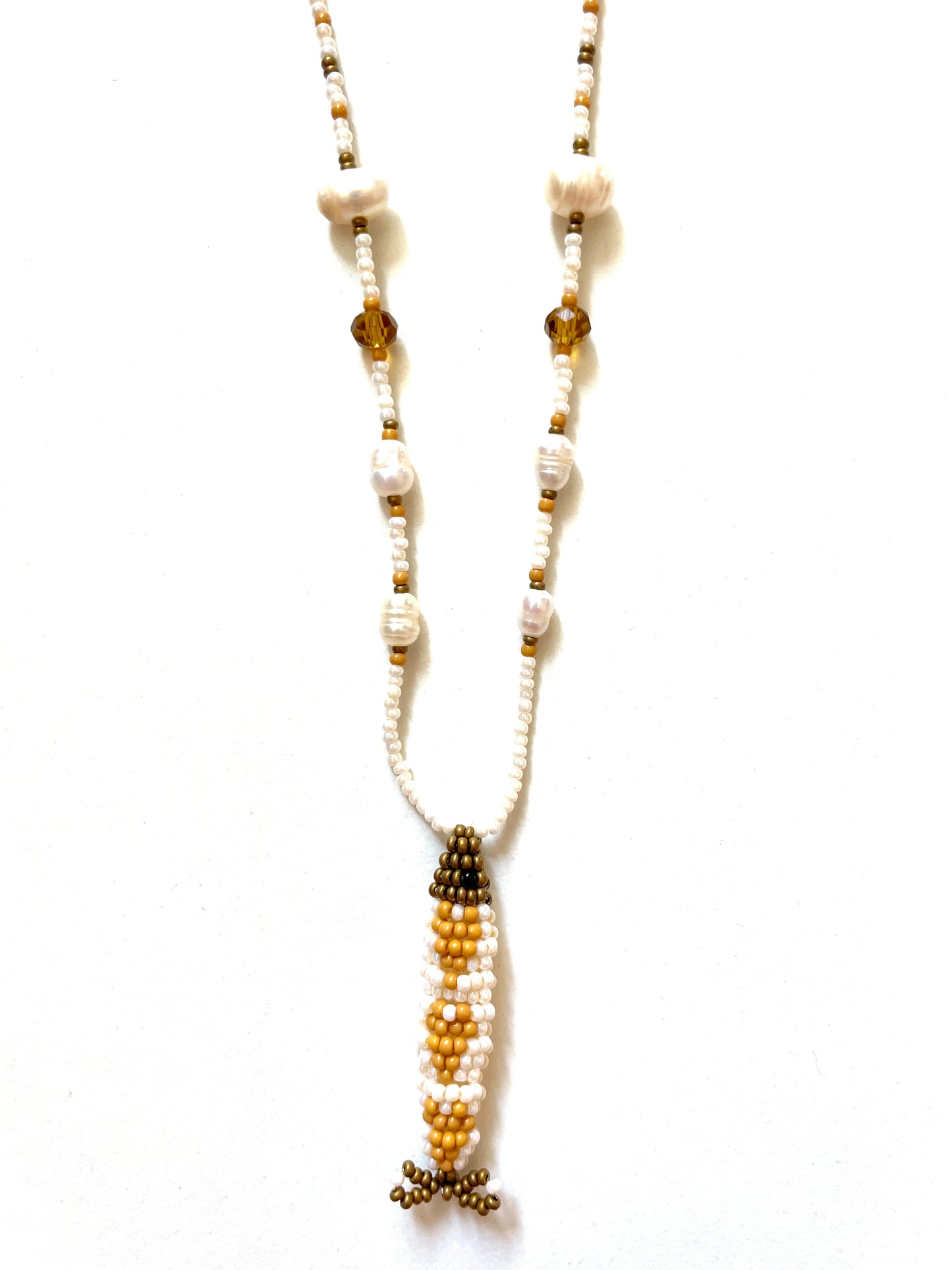Collier perles - Bande de sardines | Sable