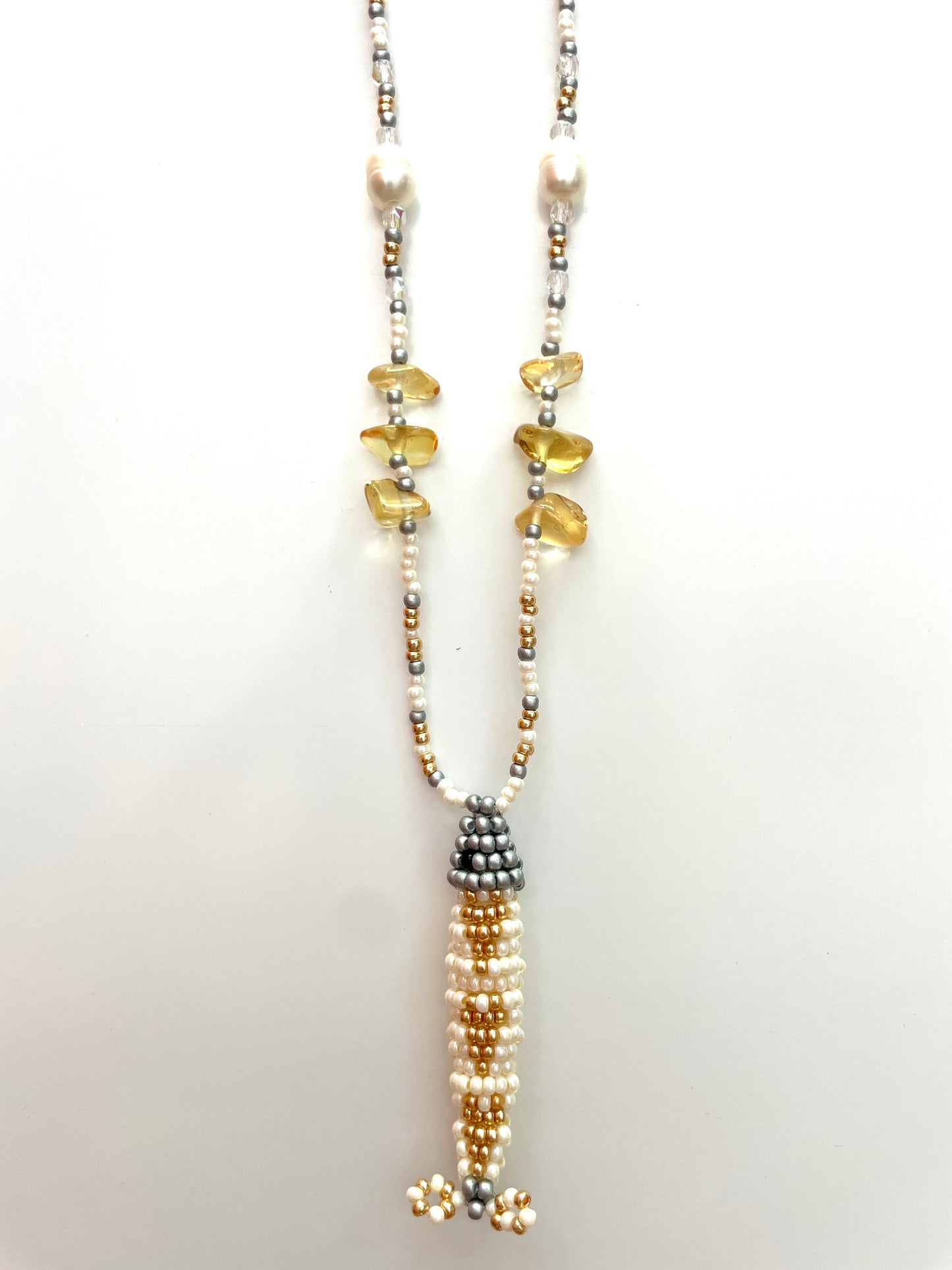 Collier perles - Bande de sardines | Coton