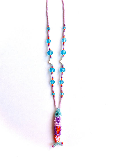 Collier perles - Bande de sardines | Lilas Multi