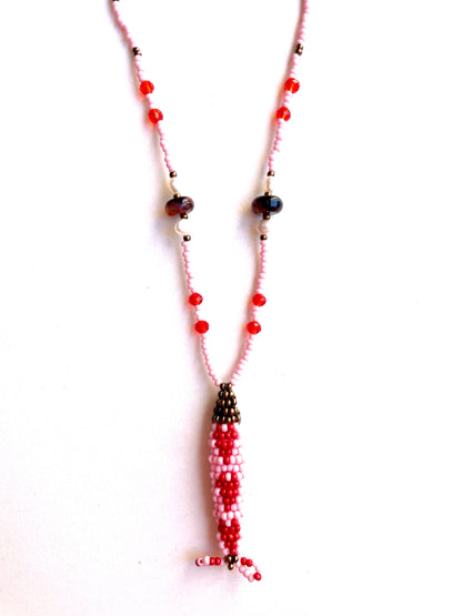 Collier perles - Bande de sardines | Rose Rouge