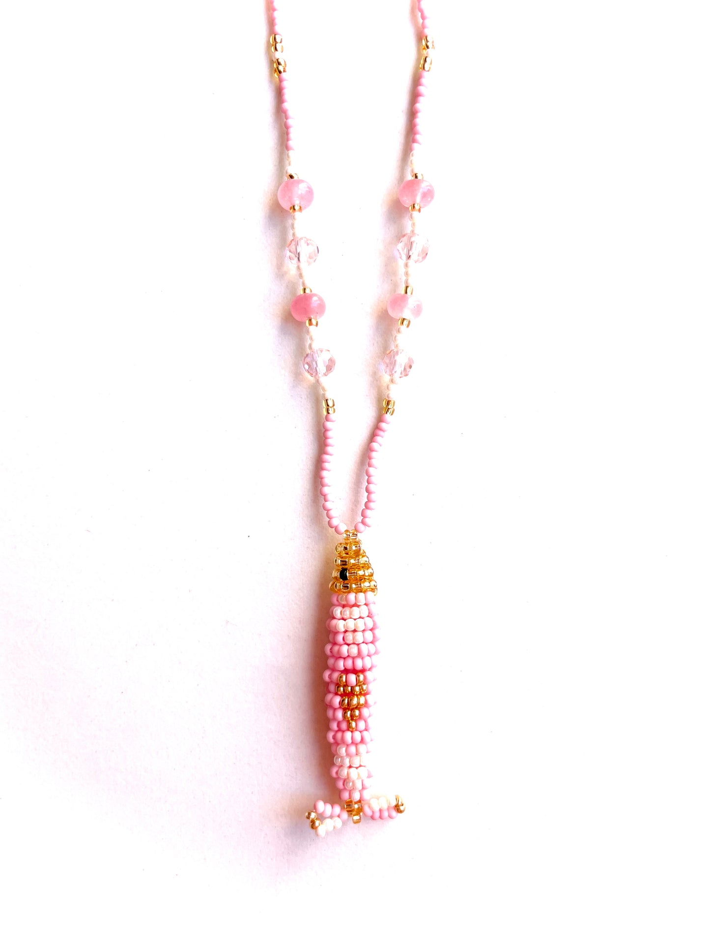 Collier perles - Bande de sardines | Rose Doux
