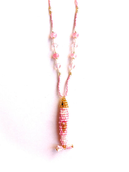 Collier perles - Bande de sardines | Rose Doux