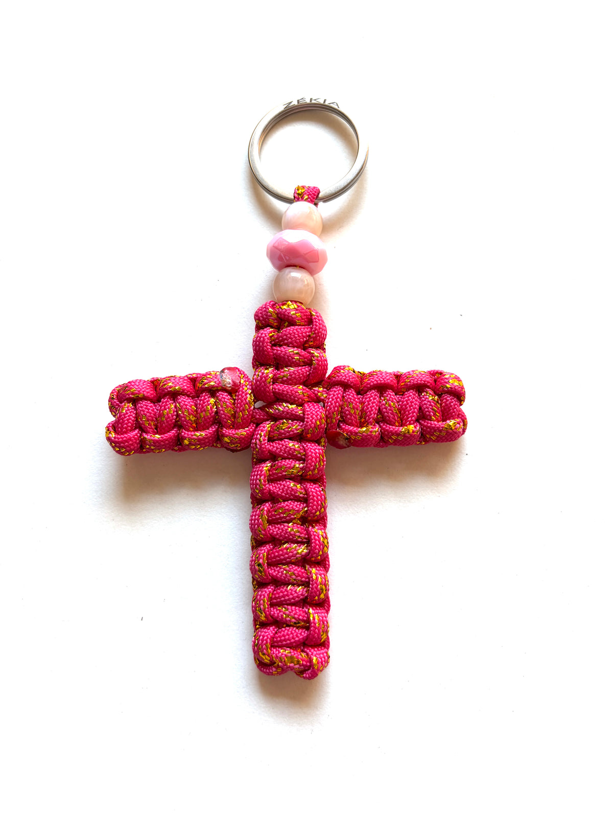 Porte-clés paracorde - Pink Lady