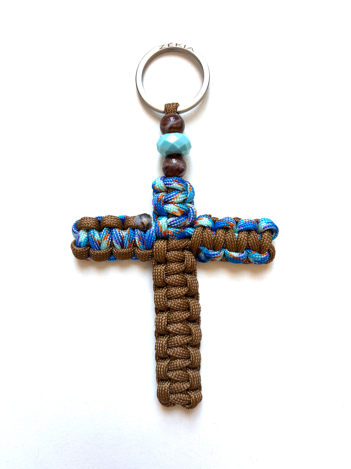 Porte-clés paracorde -Blue Safari