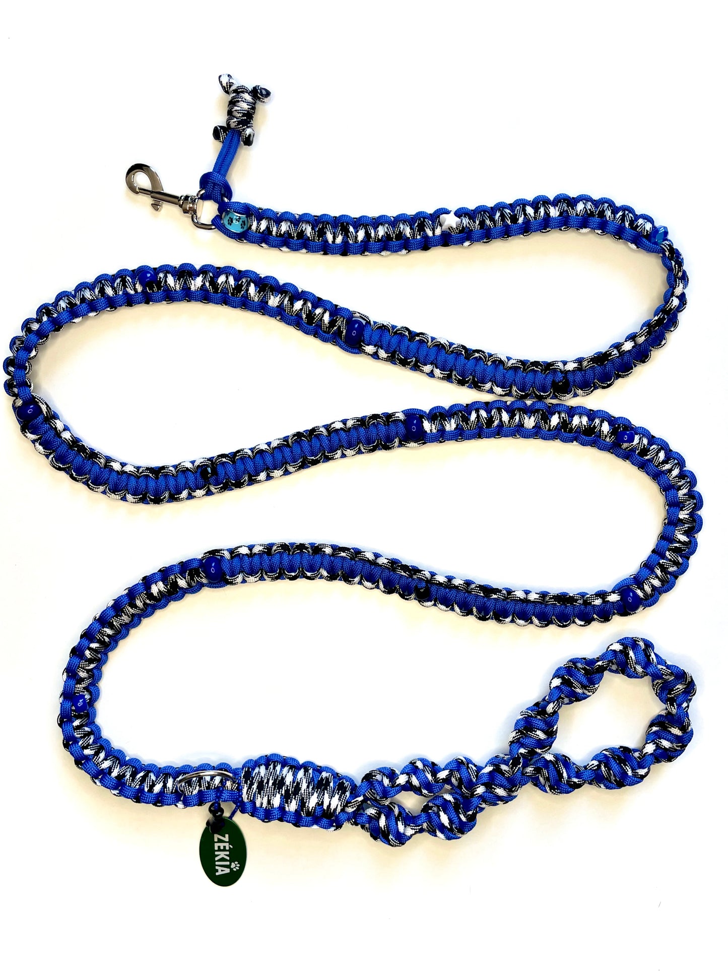 Laisse pour chien en paracorde faite main à Marseille - Zékia accessoires artisanaux