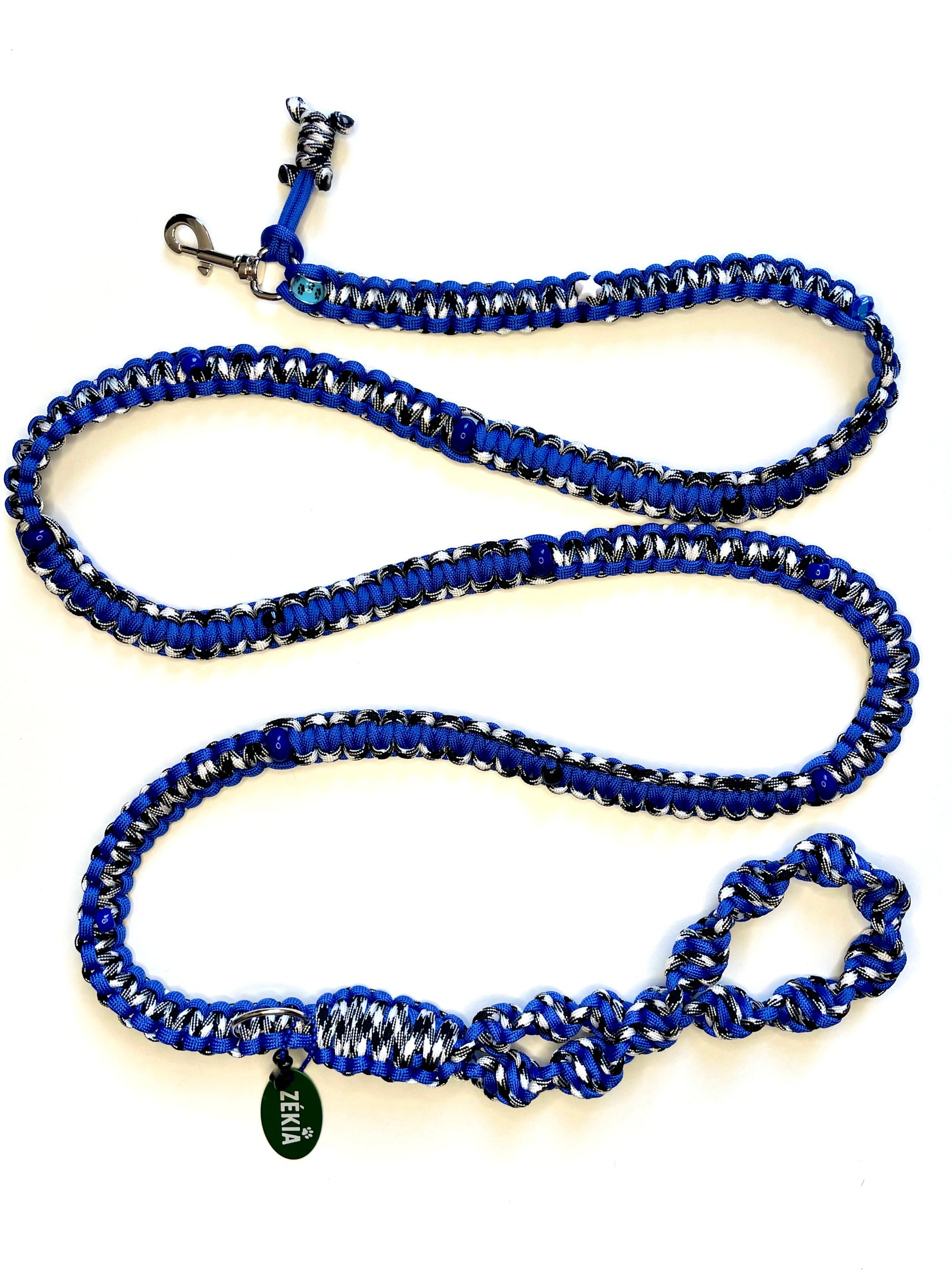 Laisse pour chien en paracorde faite main à Marseille - Zékia accessoires artisanaux