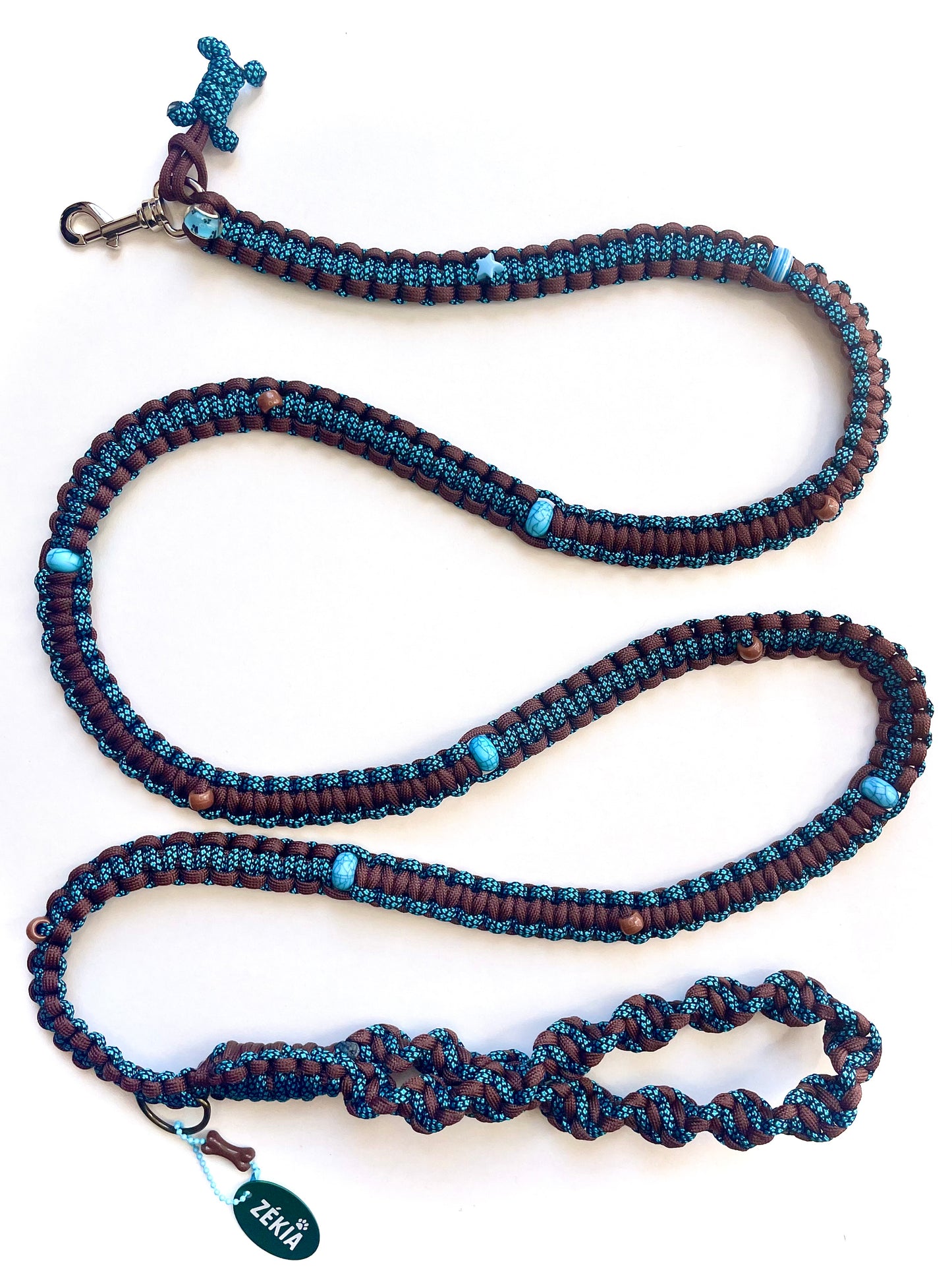 Laisse pour chien en paracorde faite main à Marseille - Zékia accessoires artisanaux