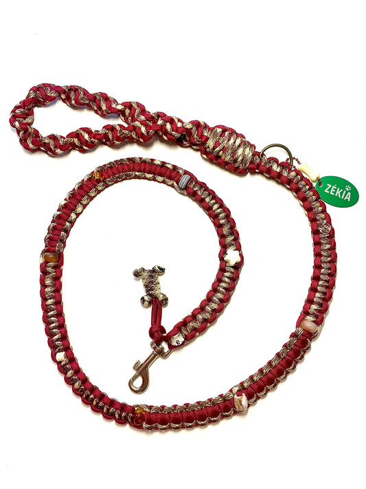 Laisse pour chien en paracorde faite main à Marseille - Zékia accessoires artisanaux