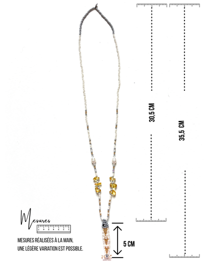 Collier perles - Bande de sardines | Coton