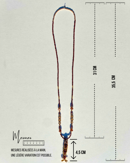 Collier perles - Bande de sardines | Choco Doré