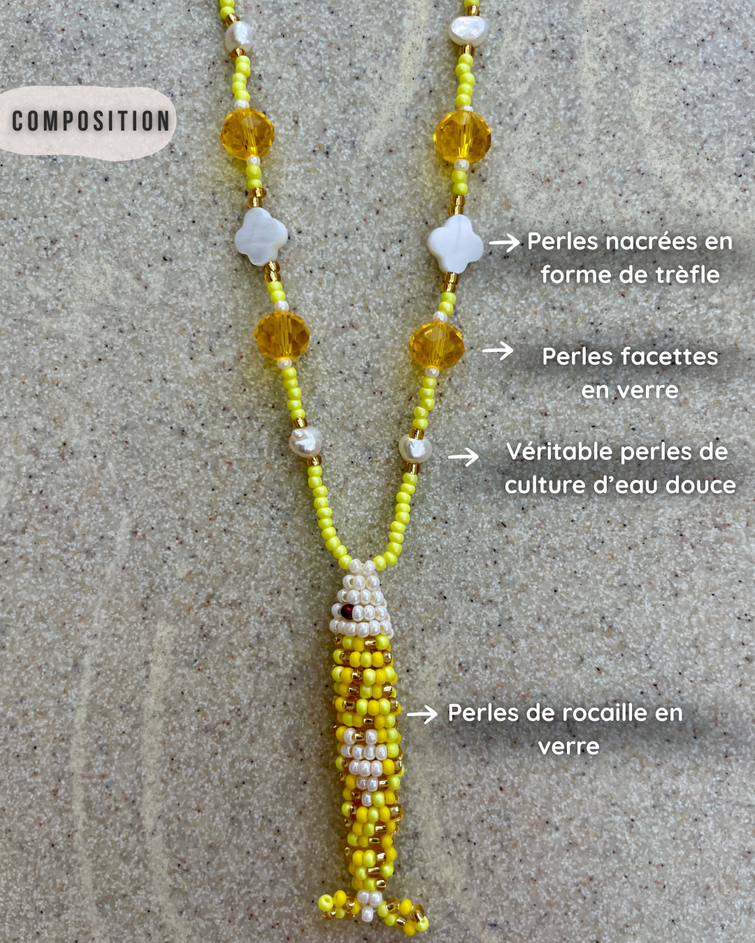 Collier perles - Bande de sardines | Citrus