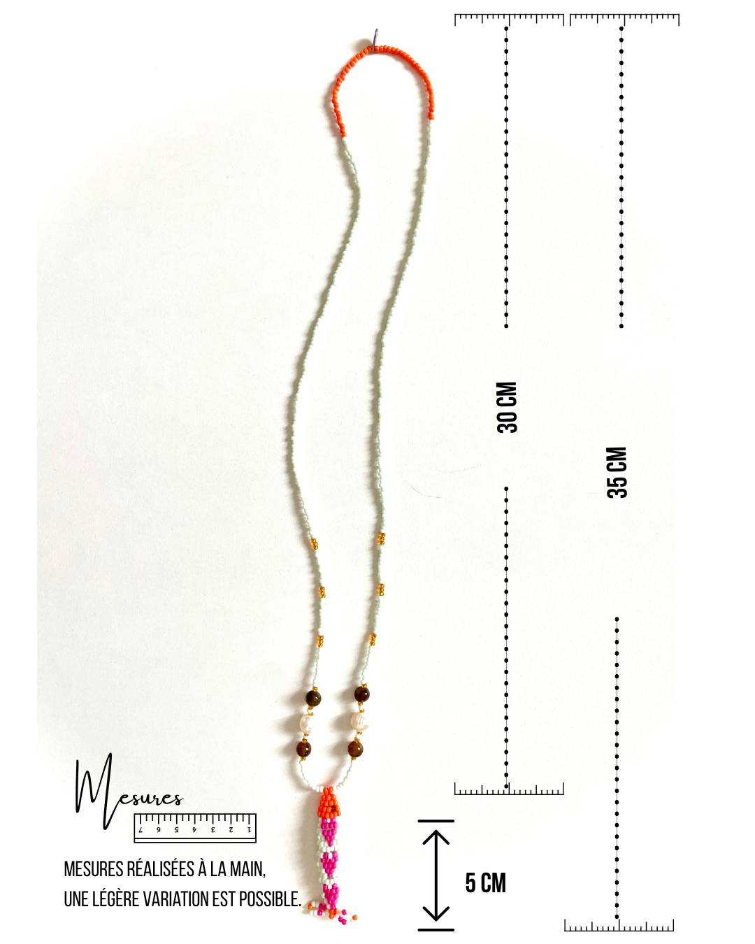 Collier perles - Bande de sardines | Gourmandise