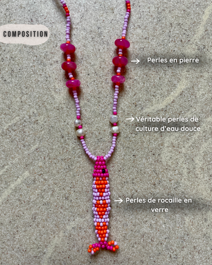 Collier perles - Bande de sardines | Papaya
