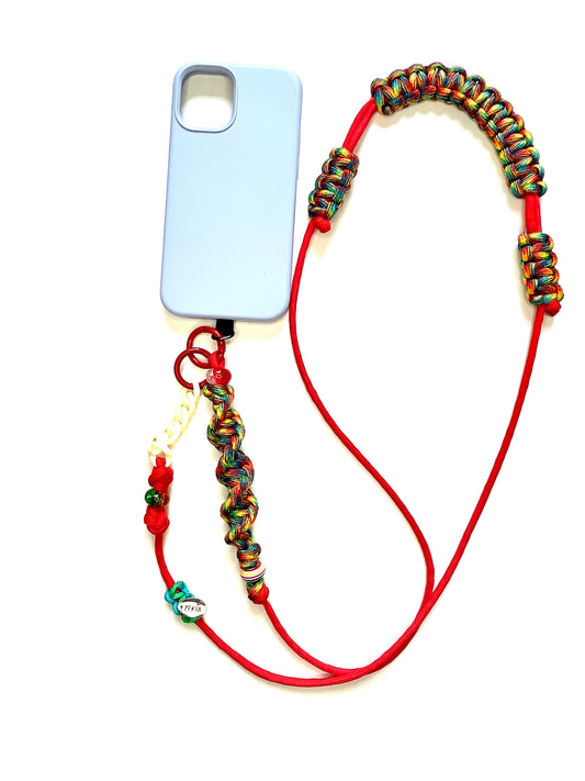 Cordon de téléphone paracorde fait main à Marseille - zékia accessoires artisanaux