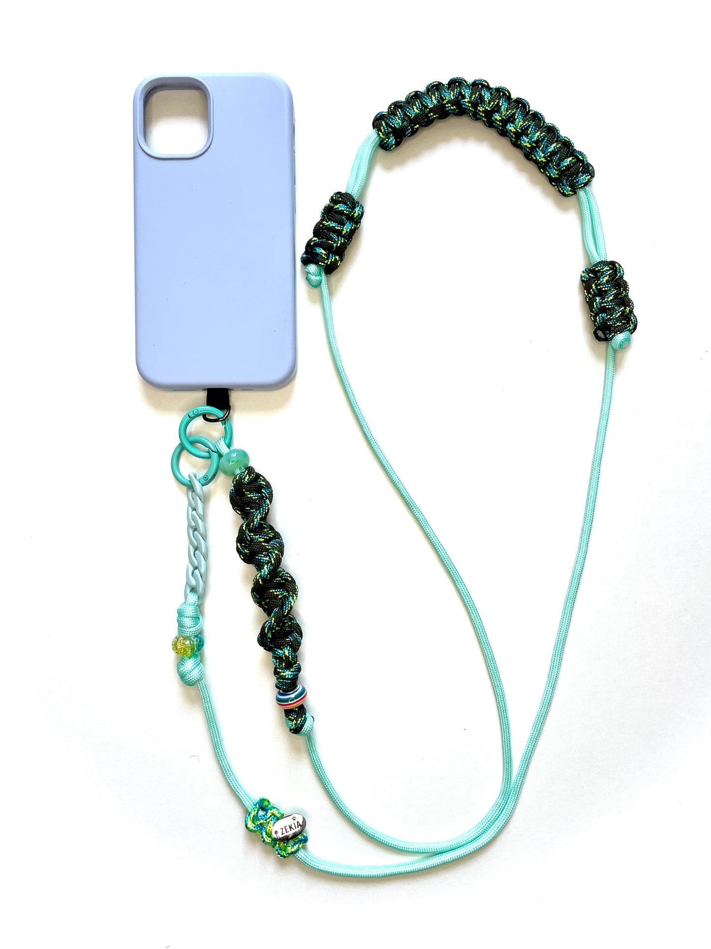 Cordon de téléphone paracorde fait main à Marseille - zékia accessoires artisanaux