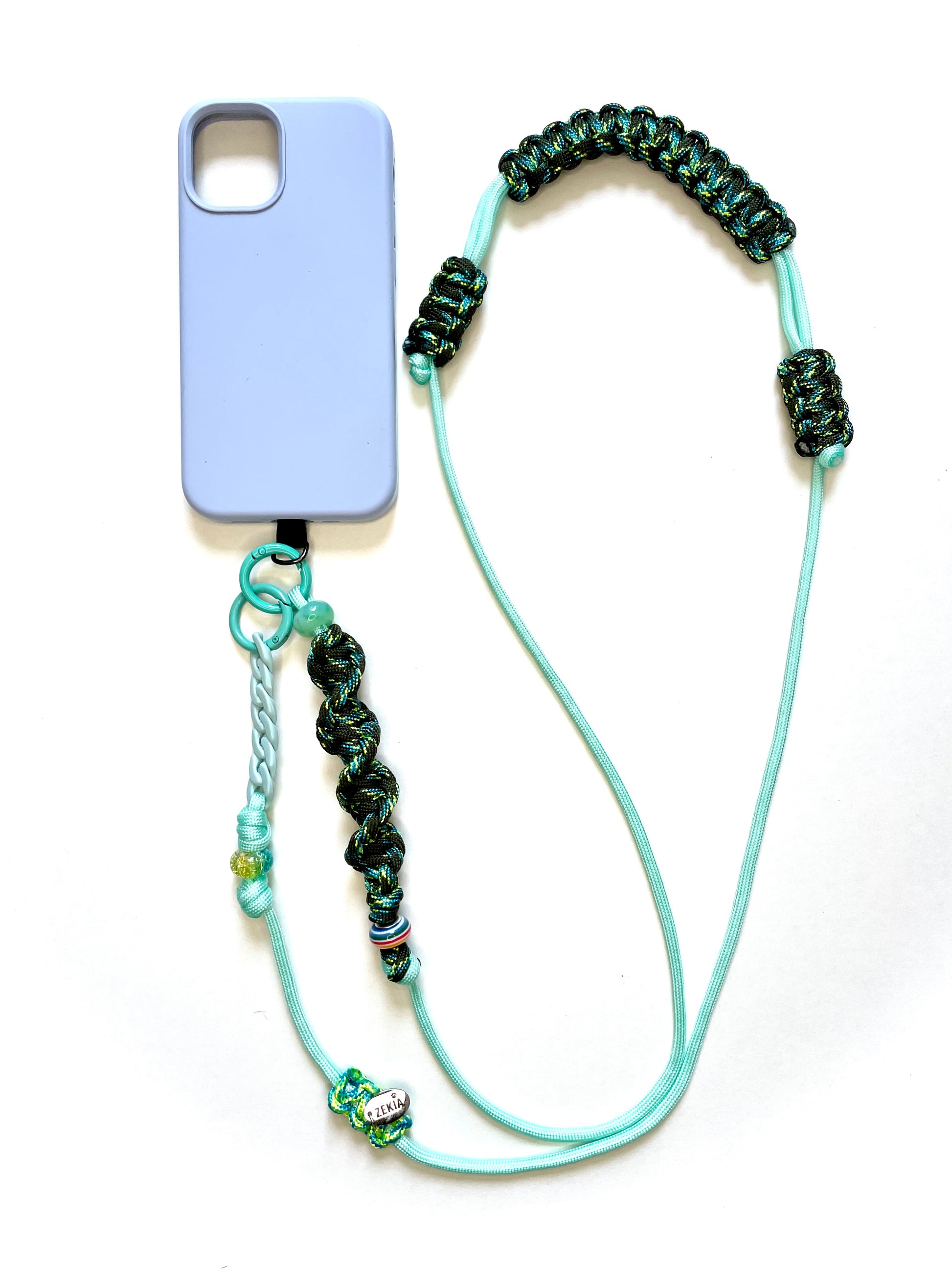Cordon de téléphone paracorde fait main à Marseille - zékia accessoires artisanaux