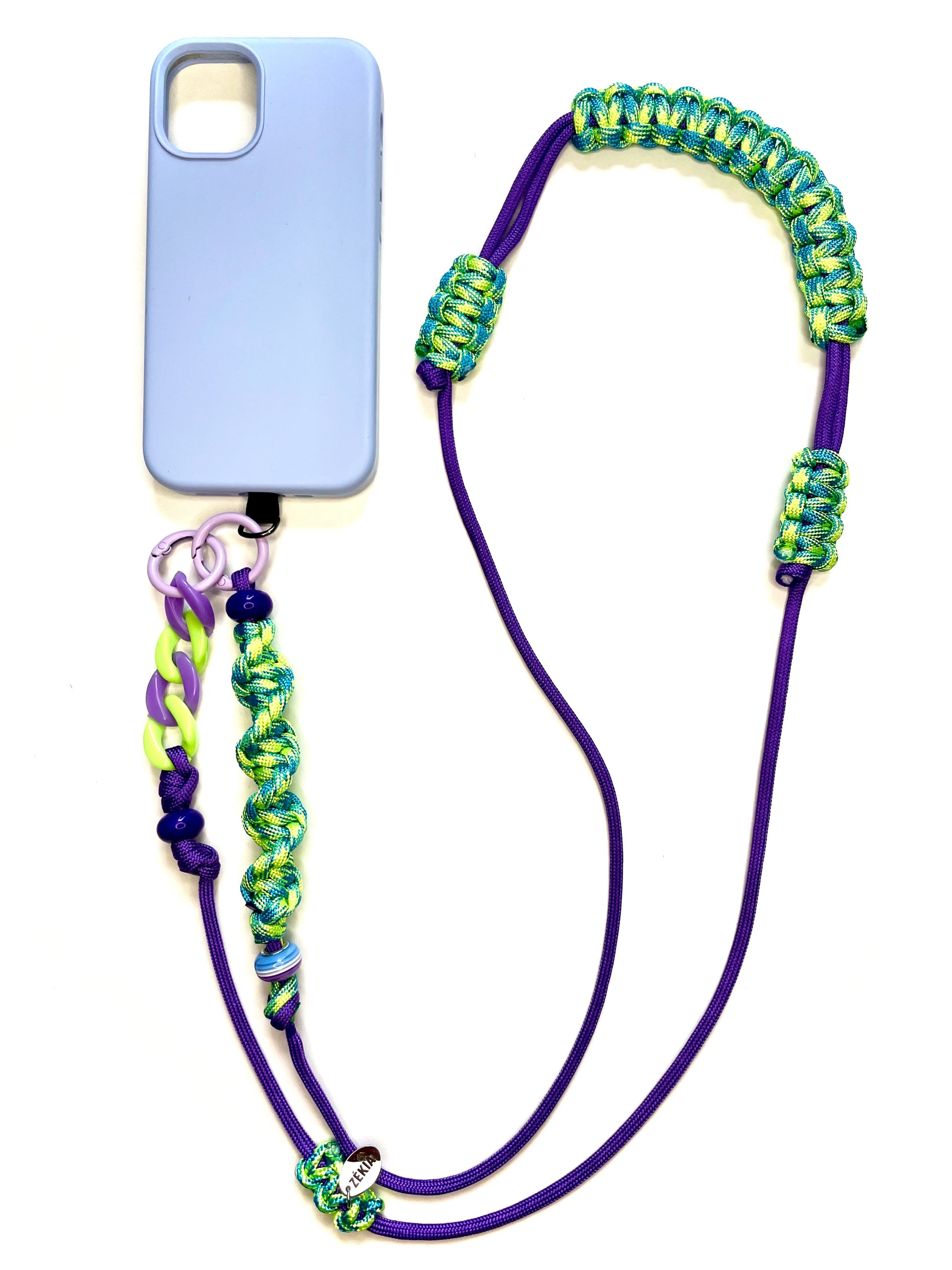 Cordon de téléphone paracorde fait main à Marseille - zékia accessoires artisanaux
