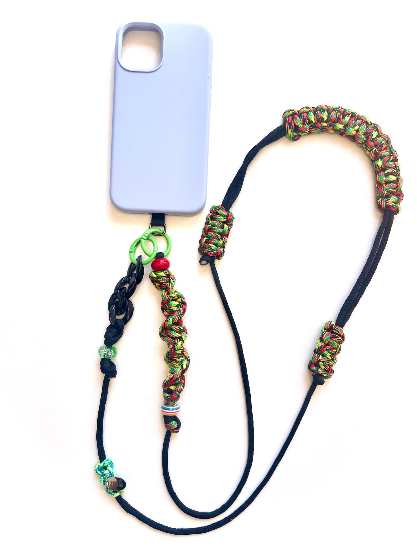 Cordon de telephone paracorde fait main a Marseille - zekia accessoires artisanaux