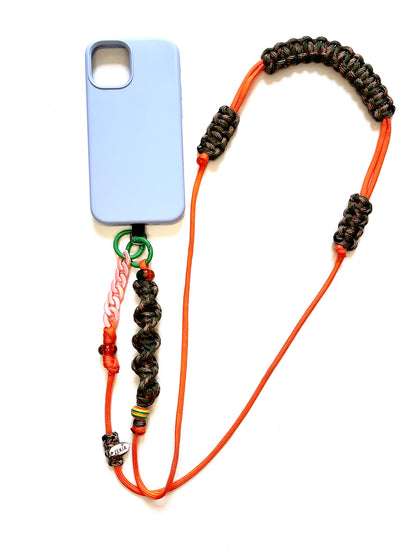 Cordon de téléphone paracorde fait main à Marseille - zékia accessoires artisanaux