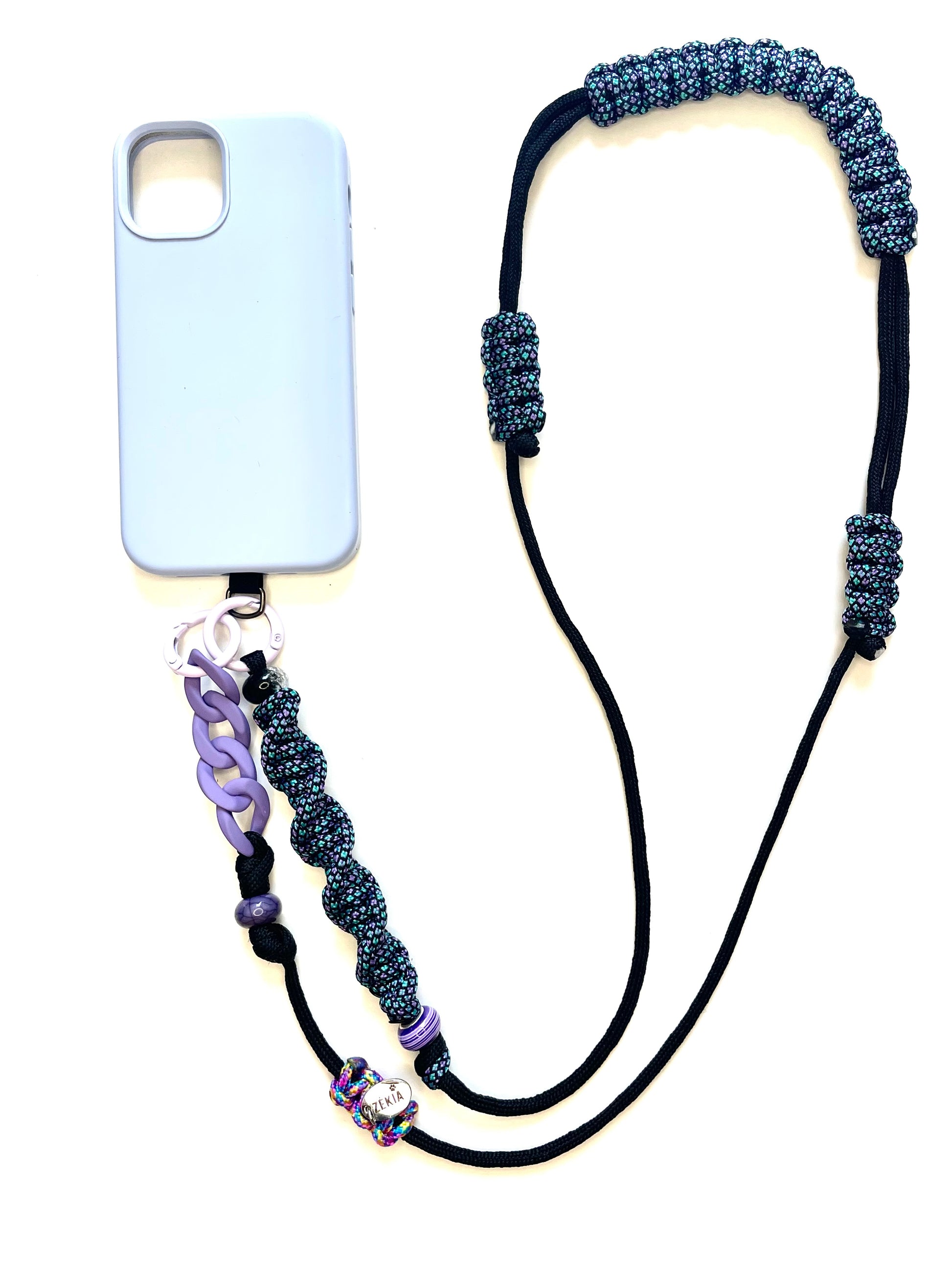 Cordon de téléphone paracorde fait main à Marseille - zékia accessoires artisanaux