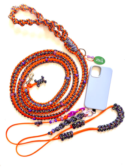 cordon de telephone et laisse pour chien en paracorde faite main à Marseille - Zékia accessoires artisanaux