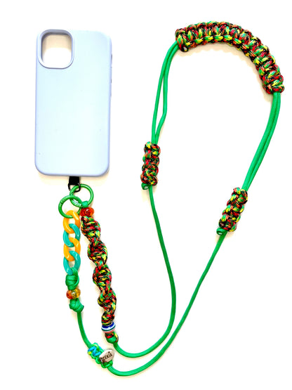 Cordon de téléphone paracorde fait main à Marseille - zékia accessoires artisanaux