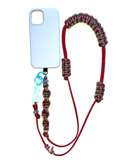 Cordon de téléphone paracorde fait main à Marseille - zékia accessoires artisanaux