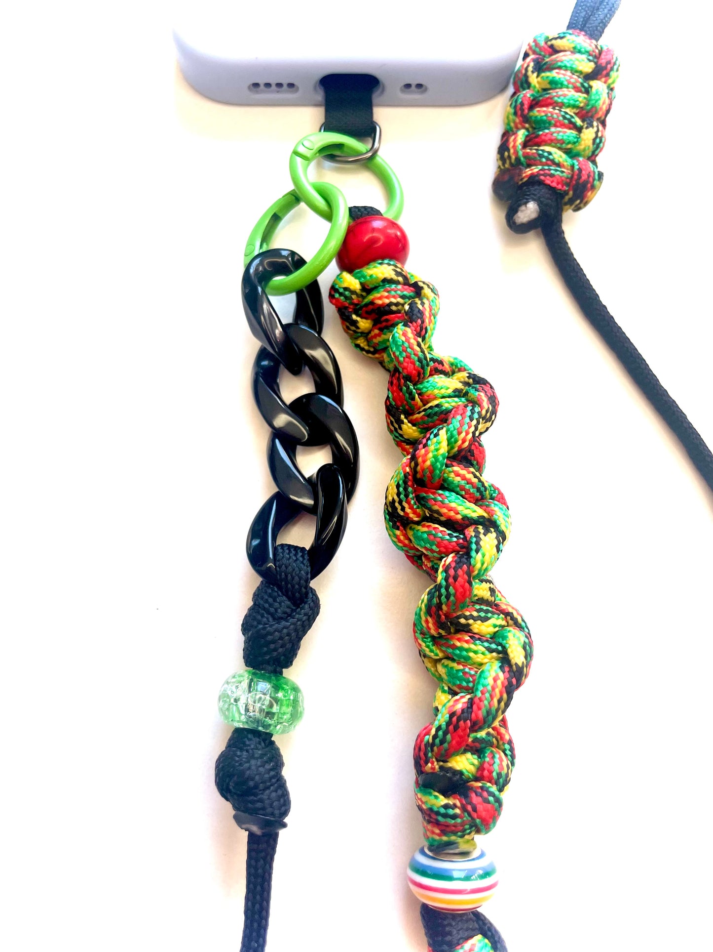 Cordon de telephone paracorde fait main a Marseille - zekia accessoires artisanaux