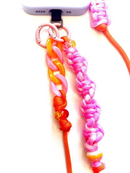 Cordon de telephone paracorde fait main a Marseille - zekia accessoires artisanaux