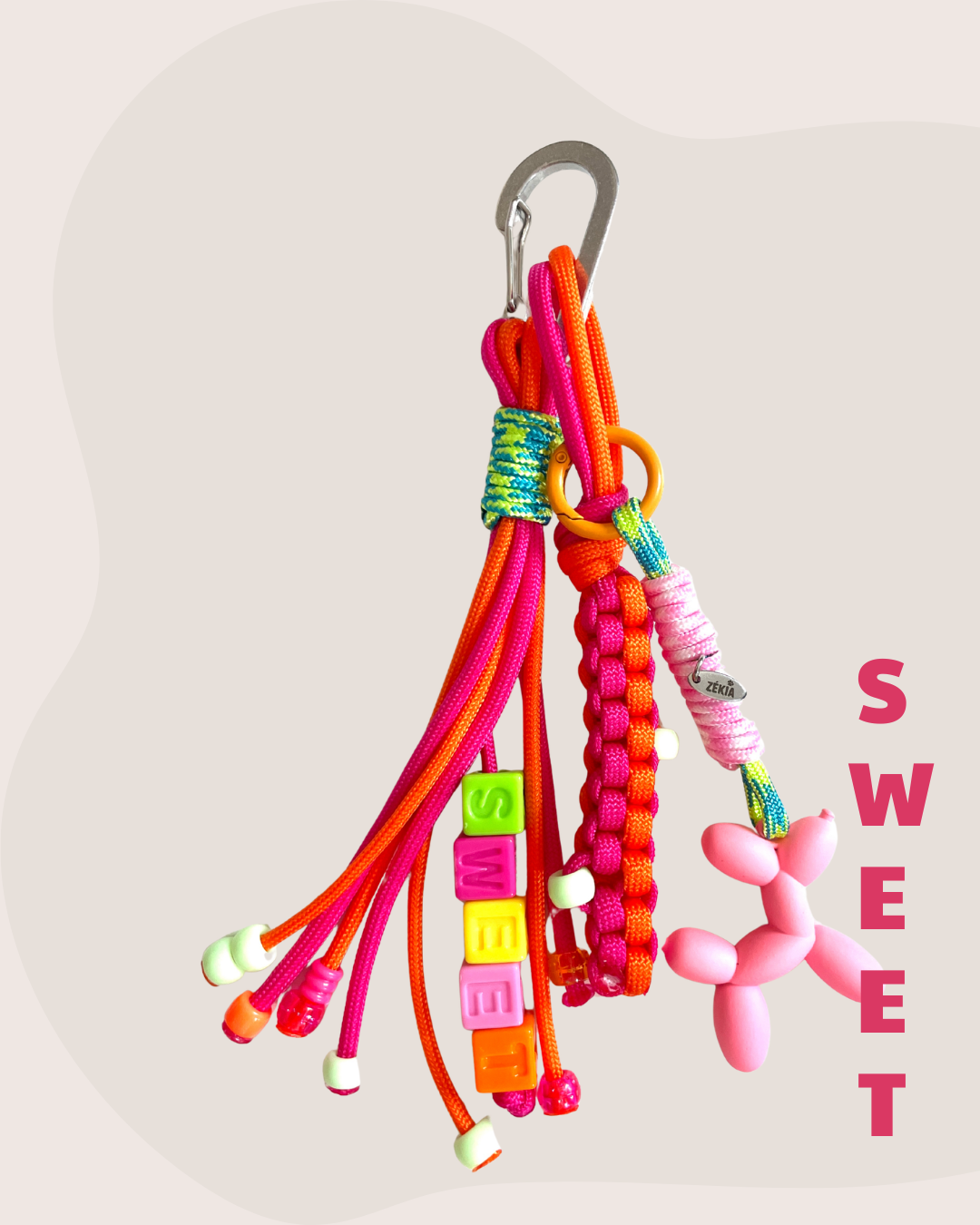 Charms en paracorde " SWEET "