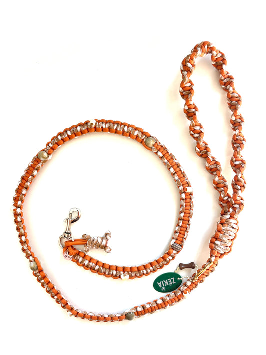 Laisse pour chien en paracorde faite main à Marseille - Zékia accessoires artisanaux