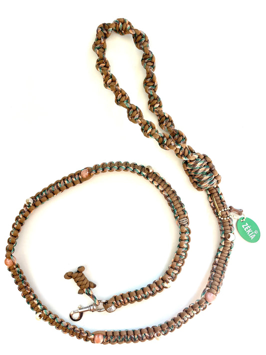 Laisse pour chien en paracorde faite main à Marseille - Zékia accessoires artisanaux