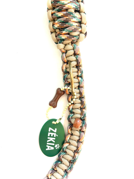 Laisse pour chien en paracorde faite main à Marseille - Zékia accessoires artisanaux