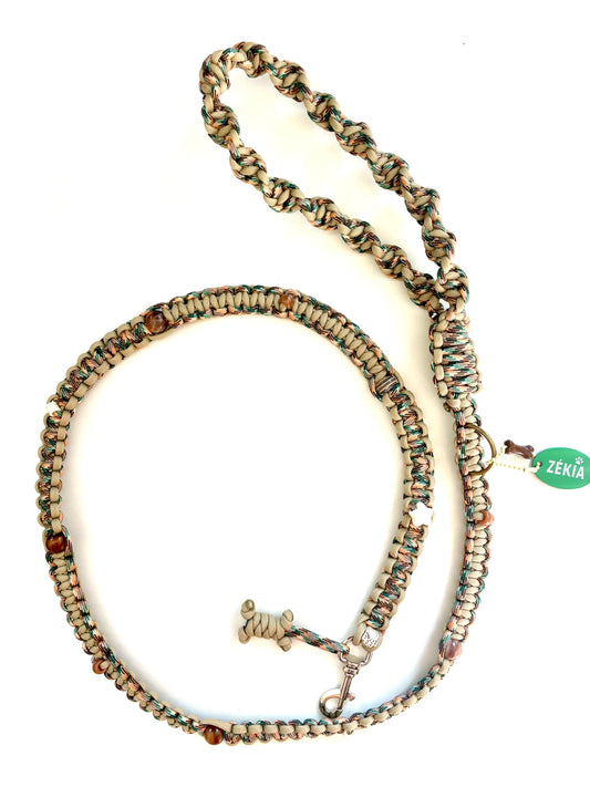 Laisse pour chien en paracorde faite main à Marseille - Zékia accessoires artisanaux